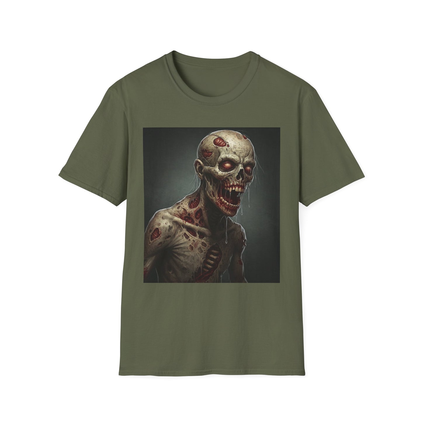 Zombie Graphic Unisex Softstyle T-Shirt for Horror Fans