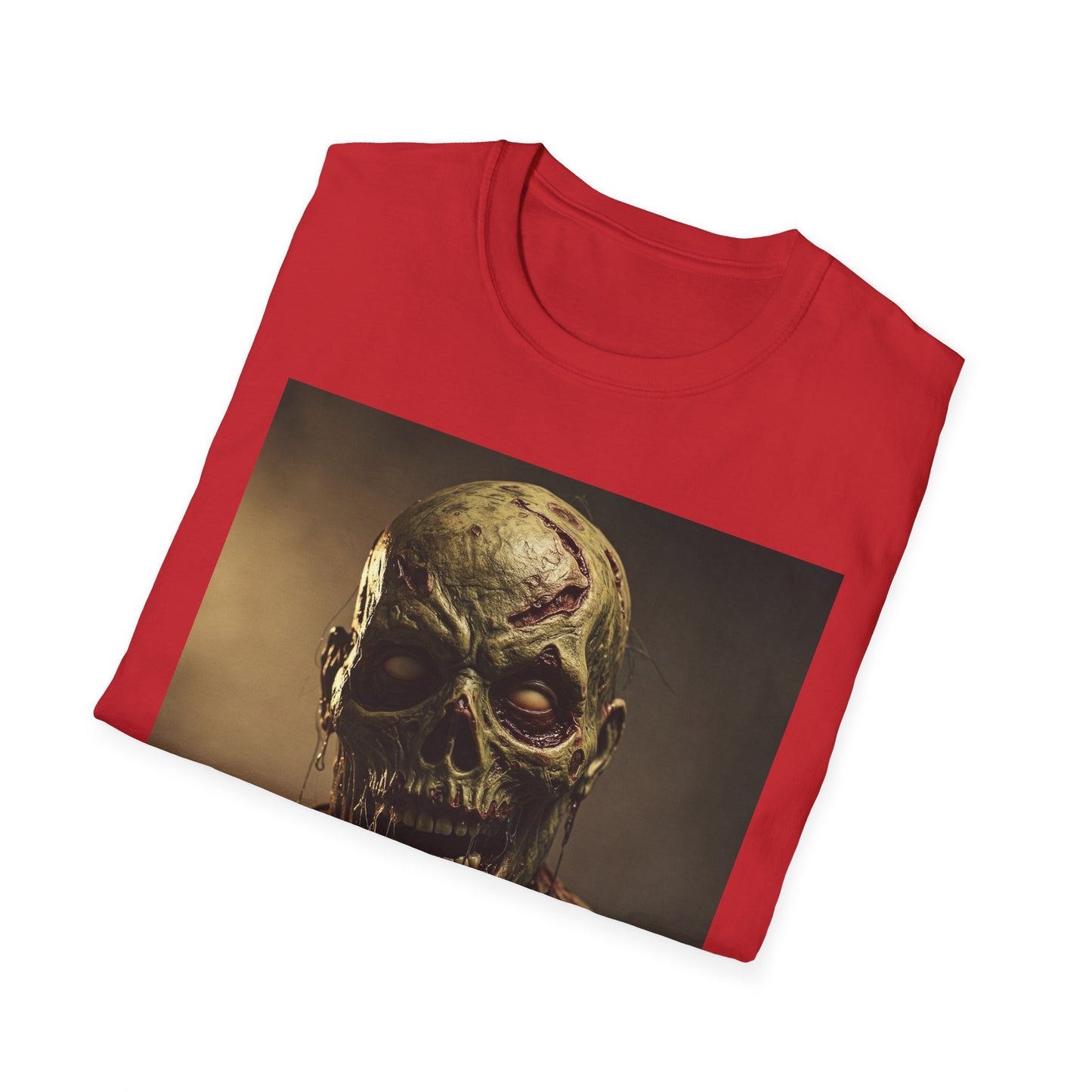 Apocalyptic Portrait Tee, bold, decaying zombie graphic