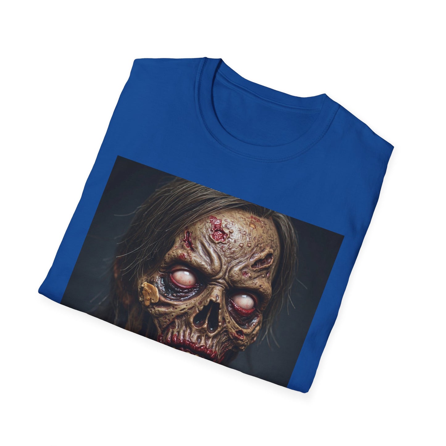 Apocalyptic Portrait Tee, bold, decaying zombie graphic