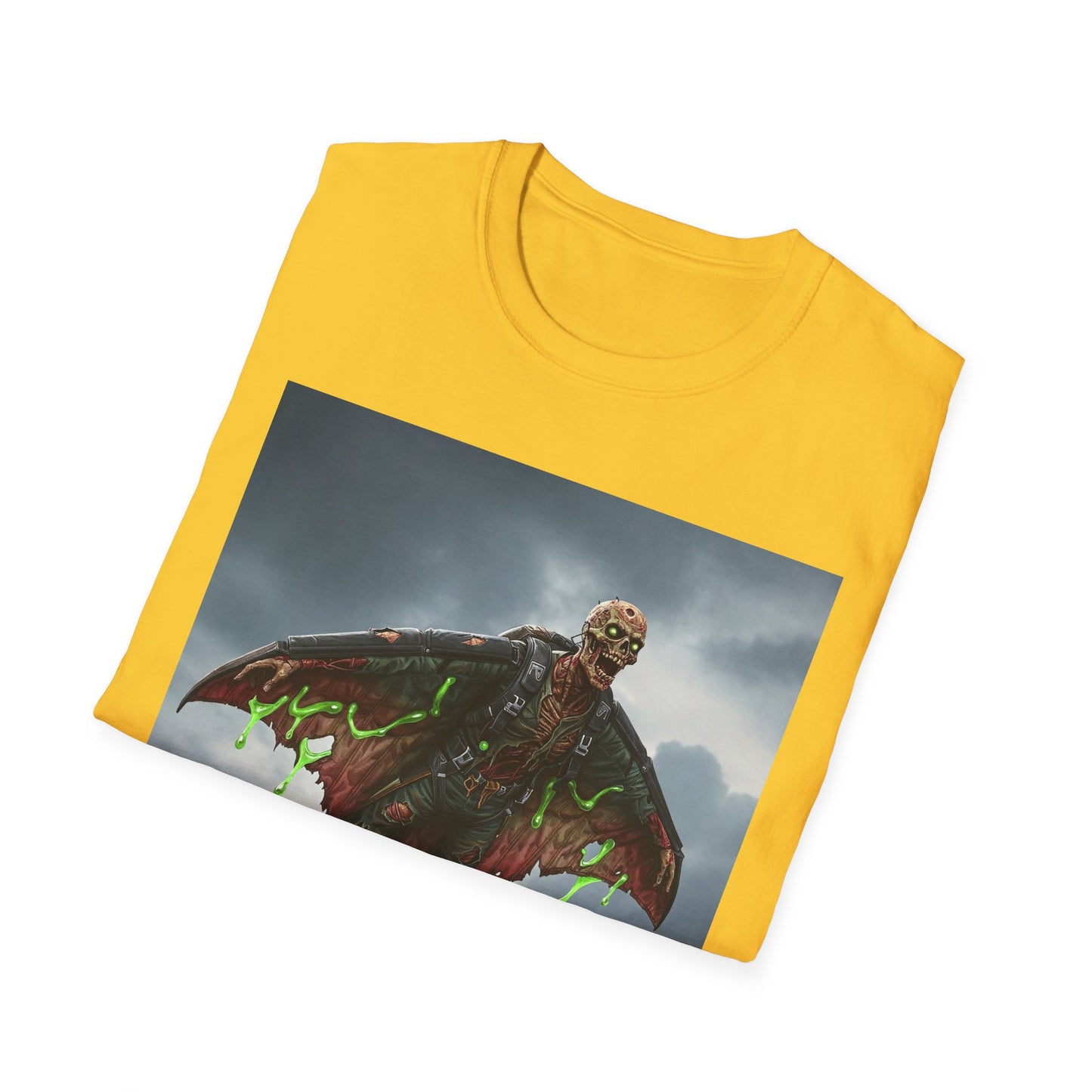 Apocalyptic Portrait Tee, bold, decaying zombie graphic