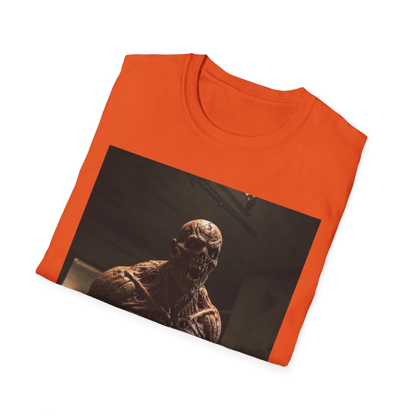 Apocalyptic Portrait Tee, bold, decaying zombie graphic