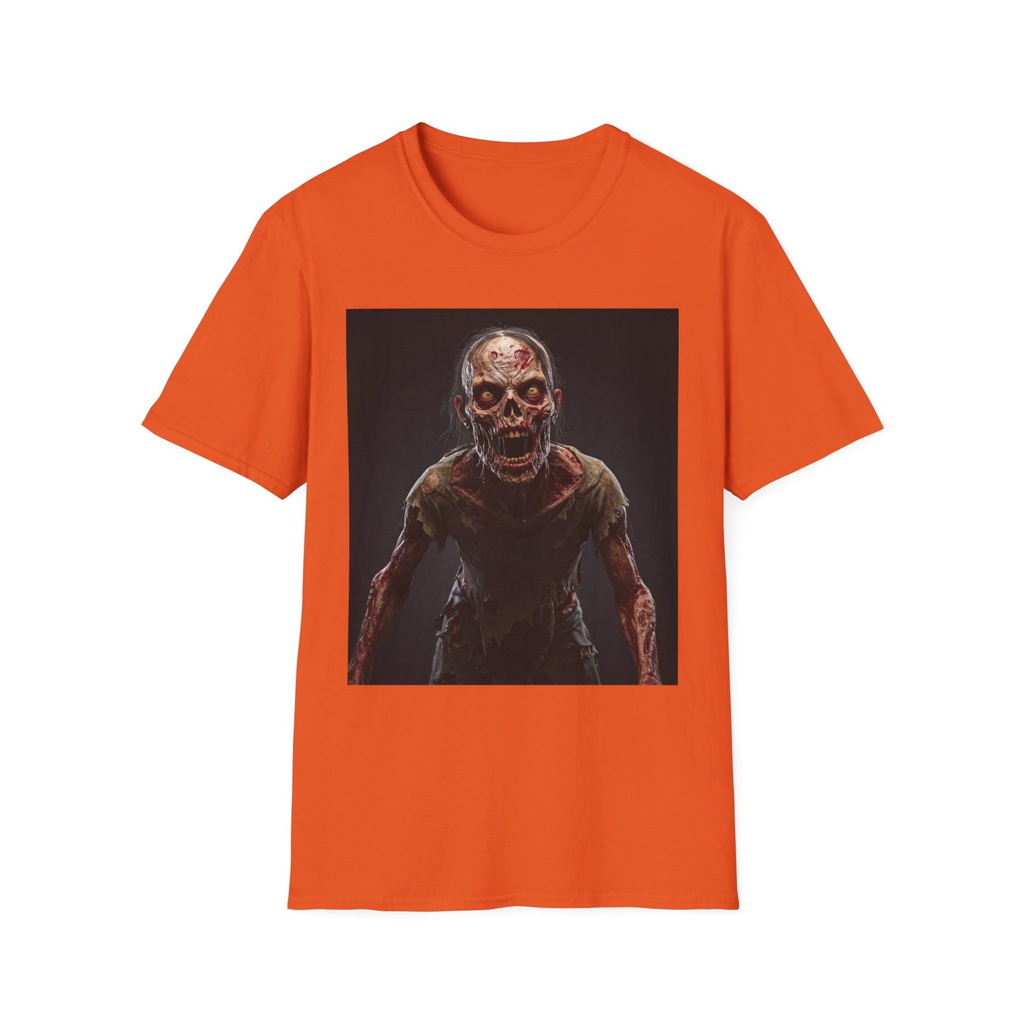 Apocalyptic Portrait Tee, bold, decaying zombie graphic