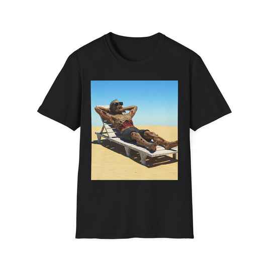 Relaxed Vibes Unisex Softstyle T-Shirt - Beach Chill Design