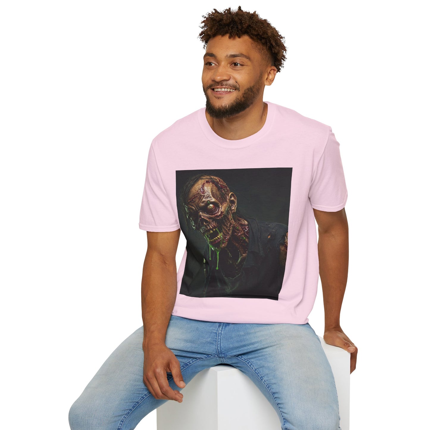 Unisex Softstyle Horror Zombie T-Shirt - Perfect for Halloween and Horror Fans