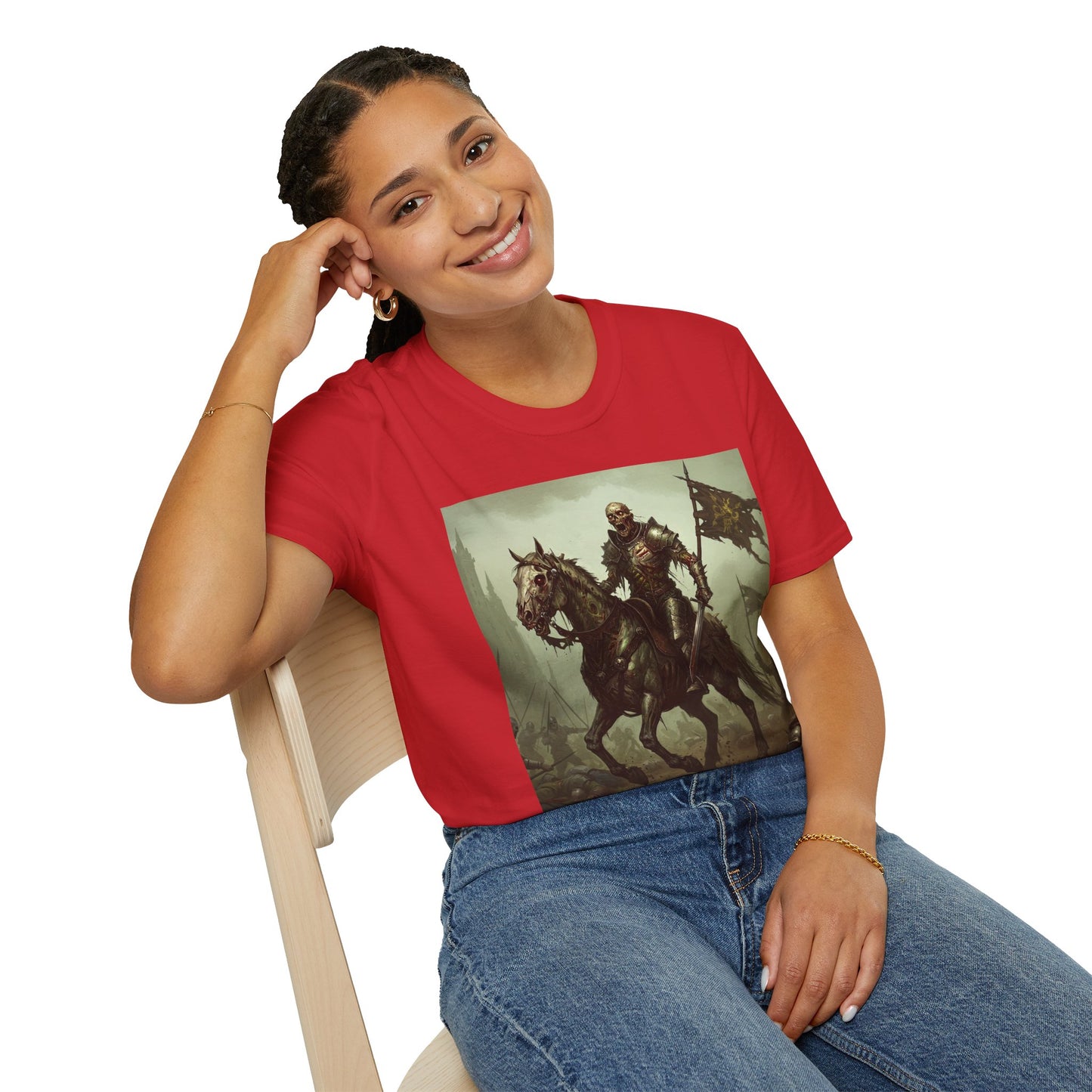 Epic Knight Riding T-Shirt - Unisex Fantasy Graphic Tee